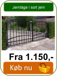 Flot jernl�ge i sort til indgangen, haven eller som hegn